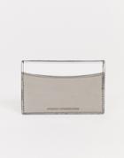 French Connection Candice Metallic Cardholder-silver