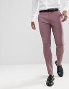 Rudie Wedding Pastel Skinny Fit Suit Pants - Pink