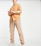 Sixth June Essential Fleece Sweatpants In Beige Exclusive To Asos-neutral