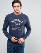 Jack & Jones Vintage Sweatshirt With Graphic Print - Blue