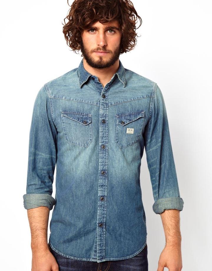 Denim & Supply Ralph Lauren Denim Shirt With Aged Wash
