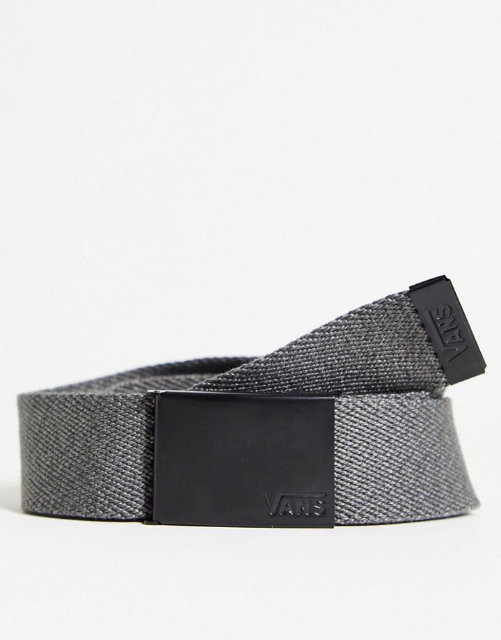 Vans Deppster Ii Webbed Belt In Gray-black