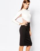 The 8th Sign Paneled Body-conscious Dress With Mesh Inserts - Multi