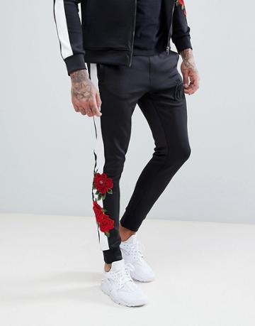 Kings Will Dream Skinny Joggers With Rose Taping - Black