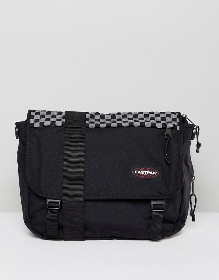Eastpak Delegate Messenger Bag In Checkerboard 20l - Black