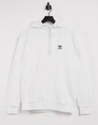 Adidas Originals Essentials Hoodie In White With Small Logo