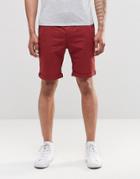 Bellfield Chino Shorts - Red