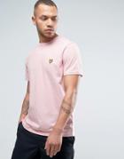 Lyle & Scott Eagle Logo T-shirt Regular Fit In Pink Marl - Pink