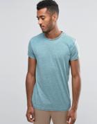 Brave Soul Plain Burnout T-shirt - Green