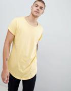 G-star Vontoni Long Line T-shirt In Yellow - Yellow
