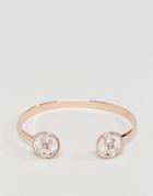 Ted Baker Crystal Double Button Cuff Bracelet - Gold