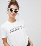 Adolescent Clothing T-shirt With Lost Slogan - White