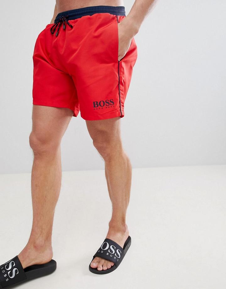 Boss Star Fish Swim Shorts Exclusive - Red