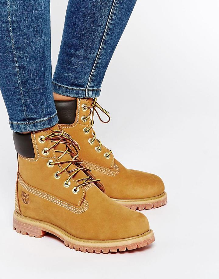 Timberland Classic 6 Inch Premium Boots In Wheat Beige-neutral