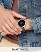 Fossil Q Ftw4003 Explorist Leather Smart Watch In Brown - Brown