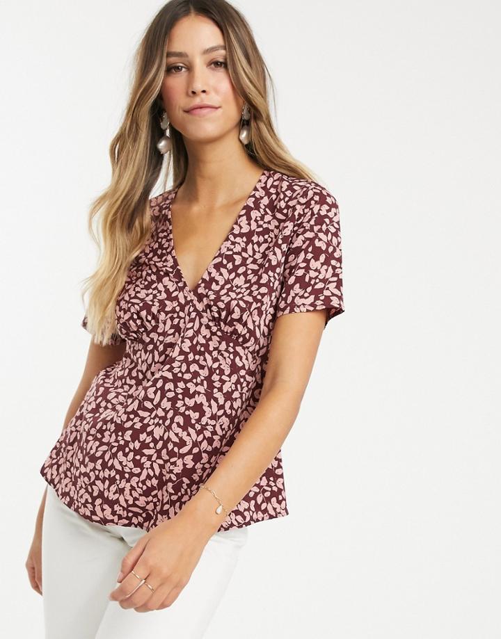 Vero Moda Floral Sweetheart Blouse-multi