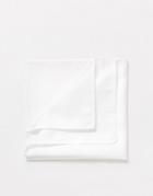 Asos Design Pocket Square In White