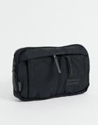 Consigned Double Pocket Cross Body Bag-black