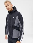 Ellesse Mannio Track Jacket With Reflective Sleeve Stripe In Black - Black