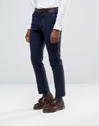 Selected Homme Suit Pants With Stretch In Slim Fit - Navy