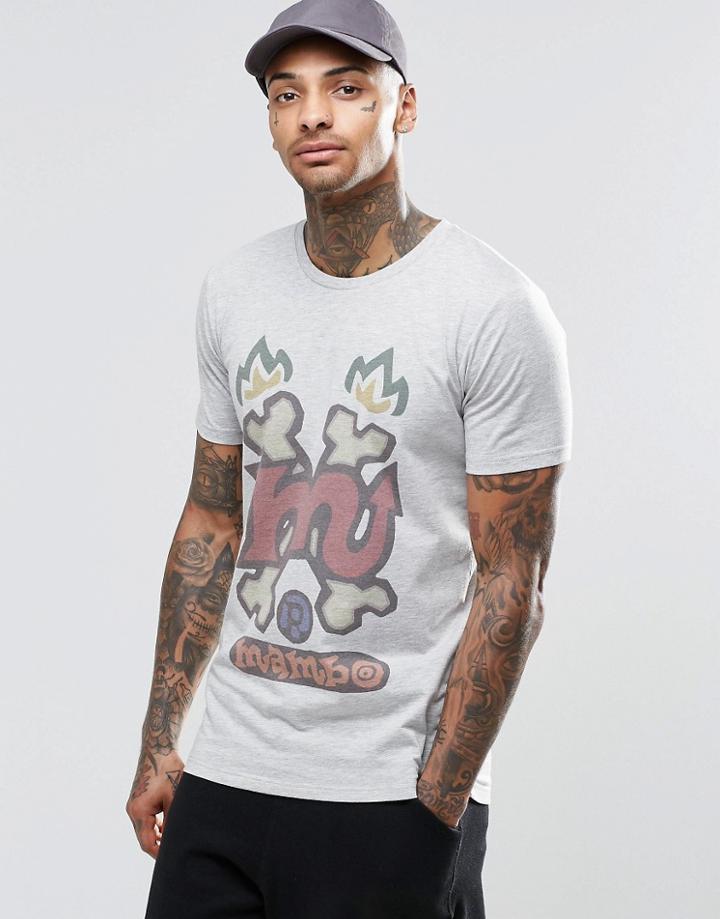 Mambo Devil Tail Bones T-shirt - Gray