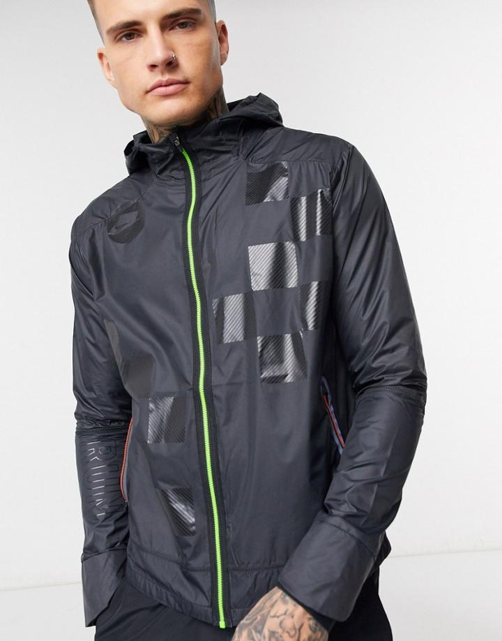 Nike Running Run Wild Pack Shield Jacket In Black