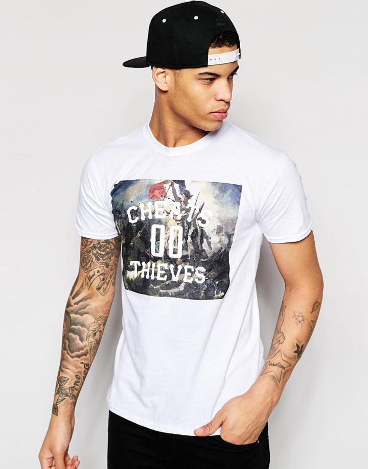 Cheats & Thieves T-shirt Logo Revolution - White