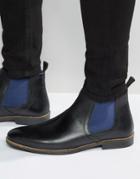 Red Tape Chelsea Boots In Black - Black
