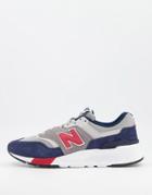 New Balance 997h Sneakers In Navy And Red