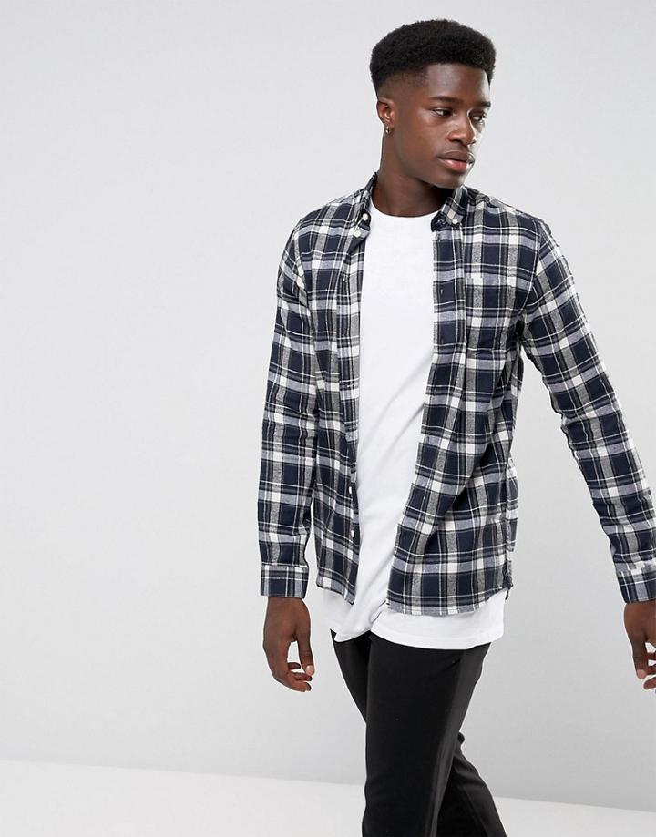 Minimum Pelham Checked Shirt - Navy