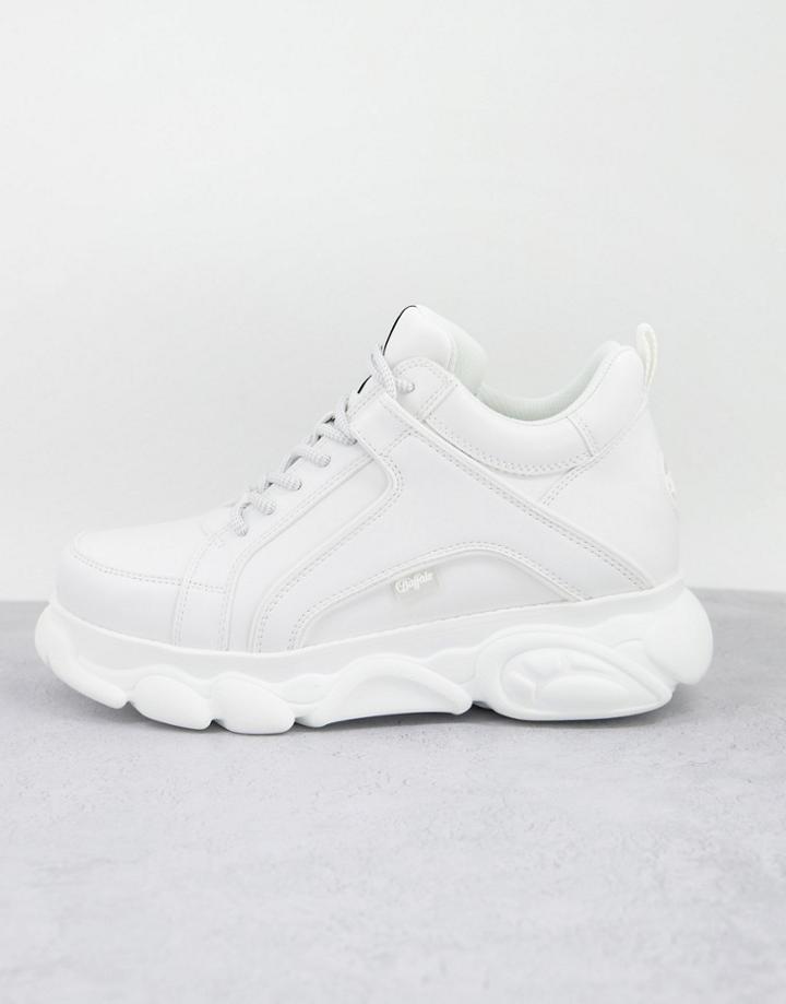 Buffalo Vegan Cloud Chunky Sneakers In White-neutral