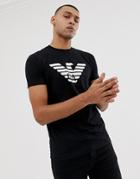 Emporio Armani Chest Eagle Logo T-shirt In Black