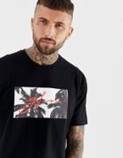 Good For Nothing Oversized T-shirt With Palm Logo Print - Black