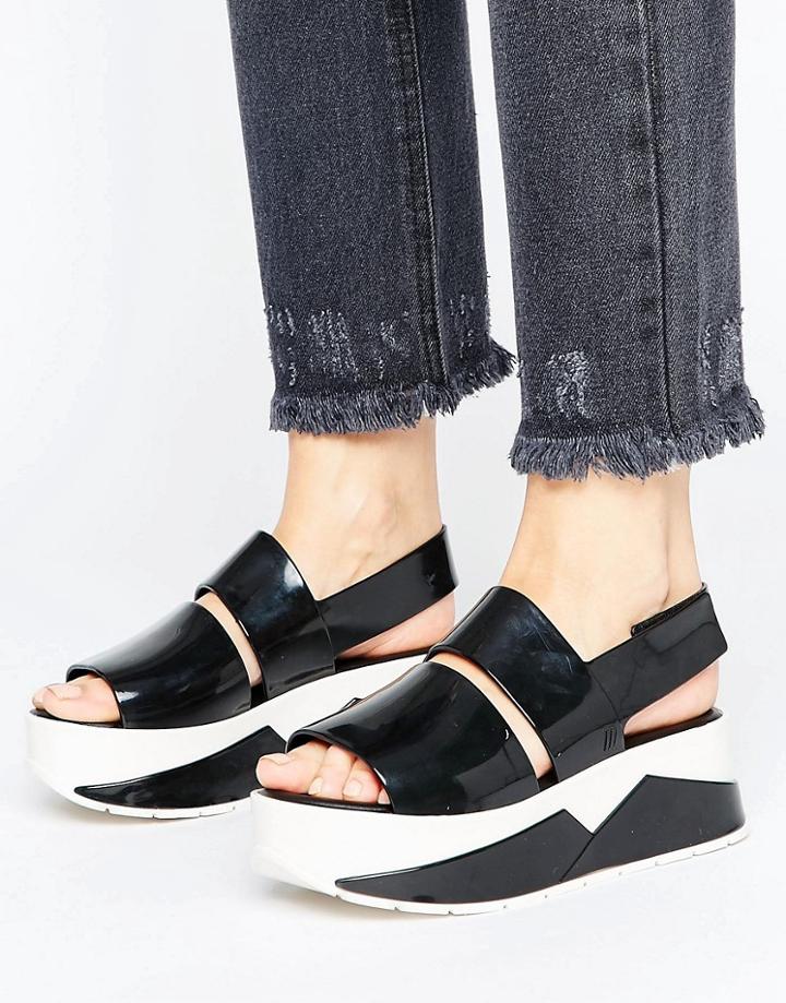 Melissa Floxform Flatform Sandal - Black