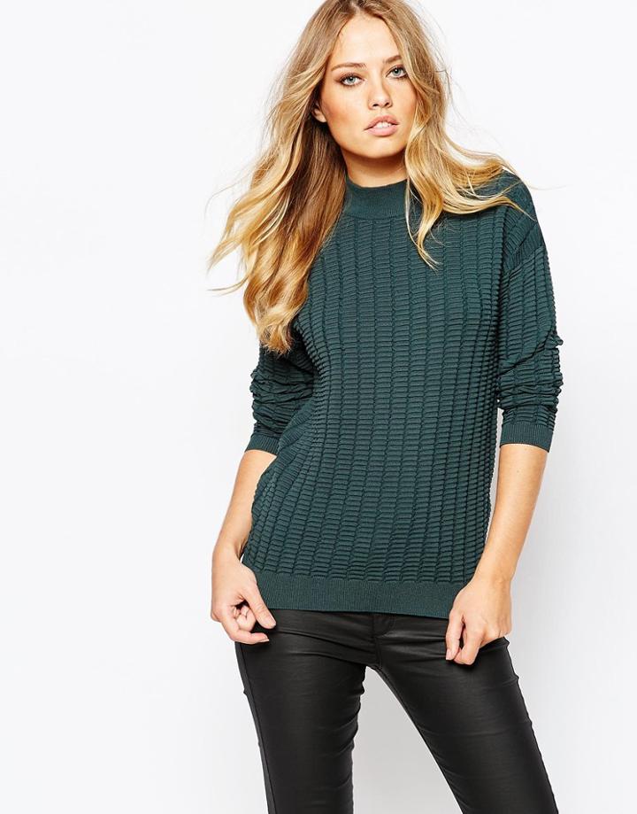 Y.a.s Nora Knitted Top - Green Gables