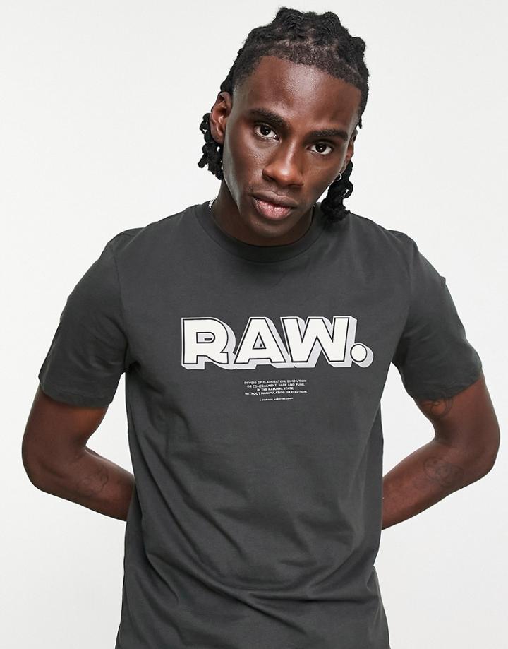 G-star Raw Dot Logo T-shirt In Gray