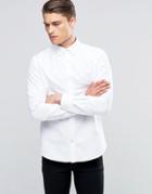 Esprit Button Down Oxford Shirt In Slim Fit - White