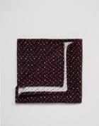Asos Pocket Square In Speckle Design - Red