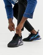 Nike Air Max 270 Sneakers In Iridescent And Black