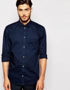 Weekday Shirt Happy Times Oxford - Navy