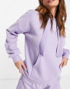 Chelsea Peers Eco Jersey Lounge Hoodie In Lilac-purple