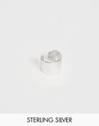 Asos Design Sterling Silver Ear Cuff In Silver