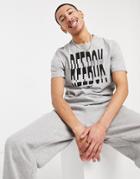Reebok Gs 1895 Crew Neck T-shirt In Gray-grey