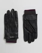 Ted Baker Gloves In Leather - Black