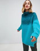 Custommade Oversized Mohair Sweater - Blue