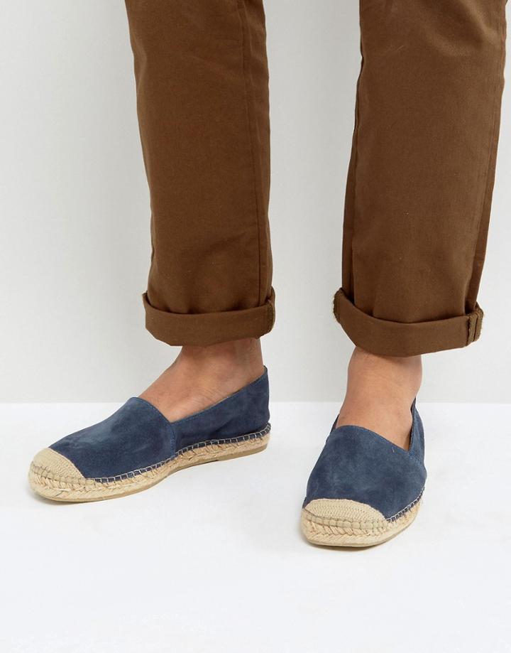 Selected Homme Hajo Suede Espadrilles - Navy