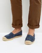 Selected Homme Hajo Suede Espadrilles - Navy