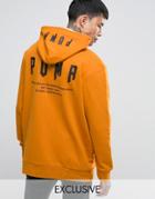 Puma Super Oversized Hoodie In Orange Exclusive To Asos 57534001 - Yellow