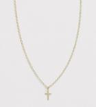 Kingsley Ryan Exclusive Sterling Silver Gold Plated Cross Pendant Necklace - Gold