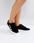 Miss Kg Velcro Strap Sneaker - Black